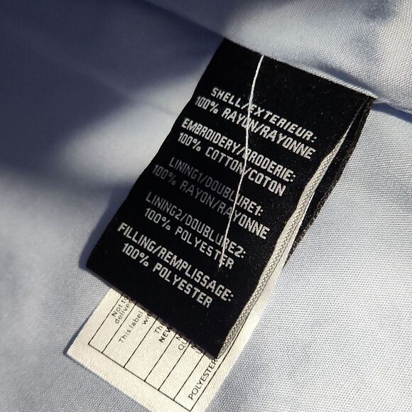 Bagatelle NWT Quilted BABY Blue Floral Jacket - Picture 6 of 7